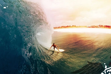 Wallpapers Surfing Wave 1366x768
