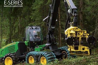 SuperHD.pics: Forestry Harvester John Deere Desktop Bakcgrounds
