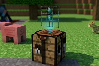 Crafting A Diamond Sword (Minecraft Wallpaper) By MicDoes On ...