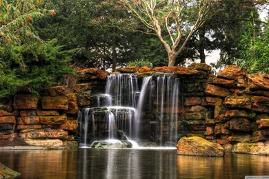 Beautiful Small Waterfall HD Desktop Wallpapers : High Definition ...