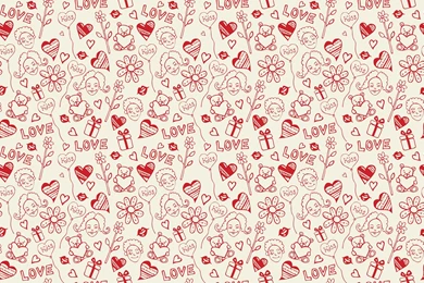 Wallpapers Surface Heart Pattern Kiss Texture 2560x1600