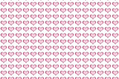 3d Pink Heart Pattern