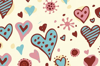 Download Wallpapers 1080x1920 Heart, Background, Pattern, Surface ...