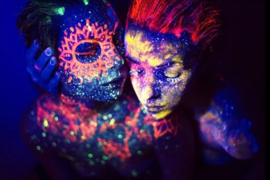 Glow In The Dark Body Painting Art 41 High Resolution Wallpapers ...
