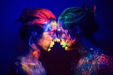 Glow In The Dark Body Painting Art 29 Free Wallpapers ...