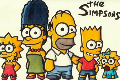 Wallpapers Modern Family X The Simpsons 1400x1050