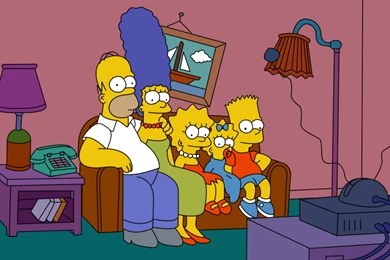 The Simpsons Family Couch   Wallpaper.