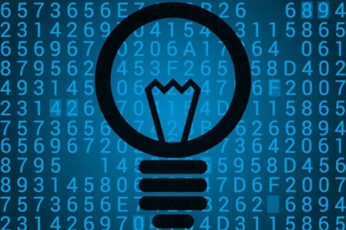 Digital Lightbulb Backgrounds Vector