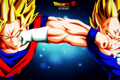 Majin Vegeta Vs Goku (DBZ) By DraDek By DraDek On DeviantArt