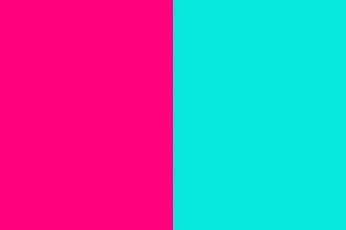 2560x1440 Bright Pink And Bright Turquoise Two Color Backgrounds