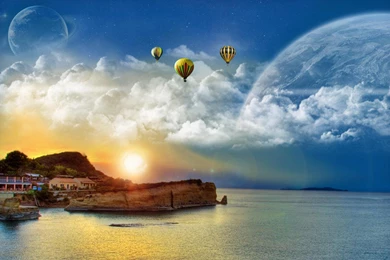 Wallpapers Ditigal Digital Blasphemy Image City Abstract 1920x1080 ...