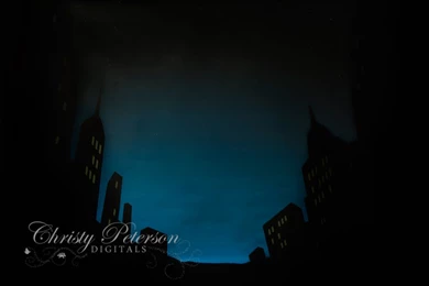 City Skyline At Night