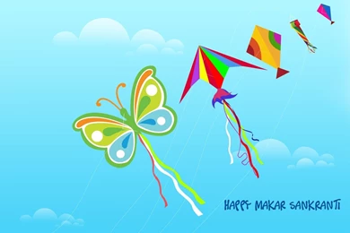 Happy Makar Sankranti Kites Wallpapers