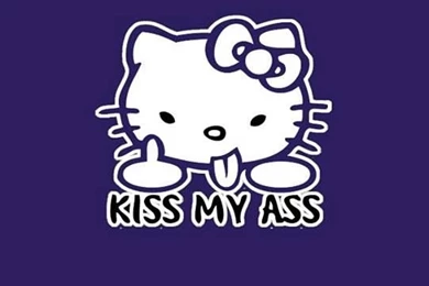 Hello Kitty Kiss My Ass (Wallpaper)