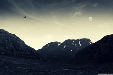UFO Flying HD Desktop Wallpapers : Widescreen : High Definition ...
