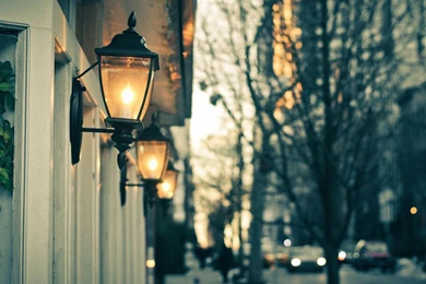 Download Wallpapers 1920x1080 Street, Lights, Night, Trees, Motion ...