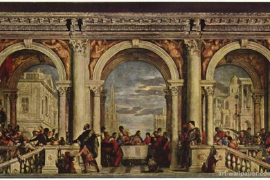 Feast In The House Levis , Veronese Paolo Wallpapers