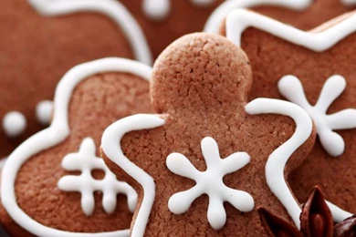 Gingerbread Figures iPhone 5s Wallpapers Download