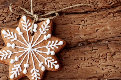 Download Wallpapers Gingerbread Snowflake (1280 X 960). Desktop ...