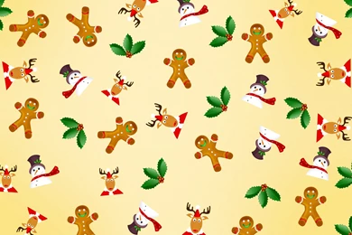 Snowman And Gingerbread Man Wallpapers » WallDevil   Best Free HD ...