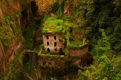Gorge Green House Building Ruins Sorrento Abandonment Wallpapers ...