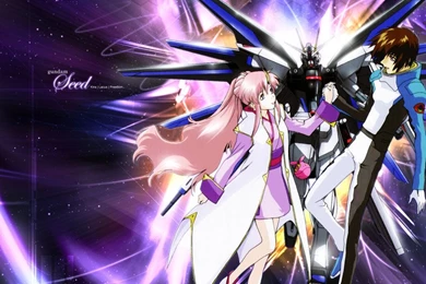 Kira & Lacus & Freedom   Mobile Suit Gundam SEED Wallpapers ...