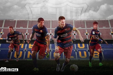 FC Barcelona 2015/2016 Team Wallpapers   Design By MhmdAo On DeviantArt