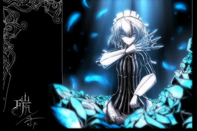 Flowers Izayoi Sakuya Maid Tan (carbon) Touhou Weapon Wallpapers ...