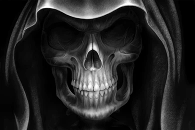 Creative & Graphics Black And White Demon Alien Devil Skull ...