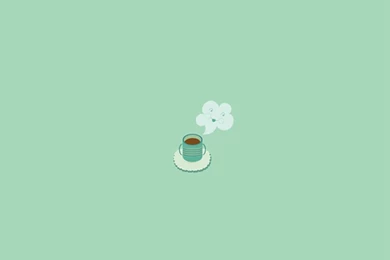 Simple Coffee Mug Flat Illustration iPhone 6 Wallpapers Download ...