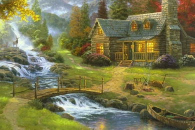 Artwork,houses Houses Artwork Rivers 2560x1600 Wallpapers – Houses ...