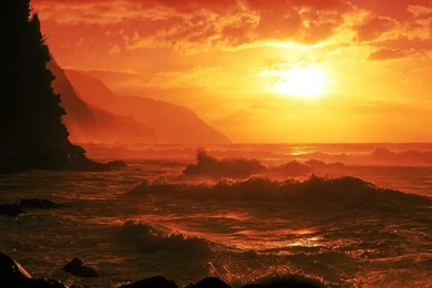 Clouds,sunset Sunset Clouds Beach Waves 1920x1280 Wallpapers ...