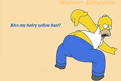 Wallpapers For Windows XP, Homers Butt