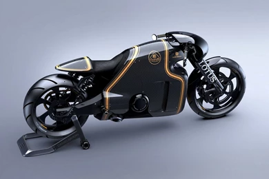 Black Gold Lotus C 01 Motorcycle Design 2014 Wallpapers