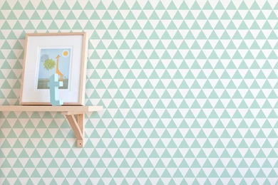 Geometric Triangle Print Removable Wallpapers For Nursery