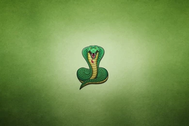 Snake Cobra Green Minimalism