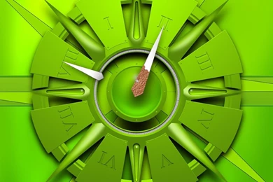 Green Clocks New Hd Wallpapers I Moc Com   (