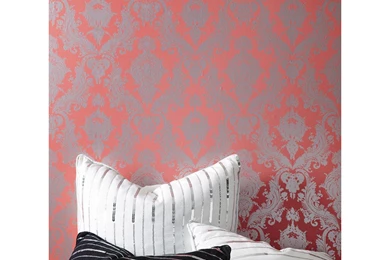 Tempaper DAMSEL Coral Wallpapers   Tempaper Designs