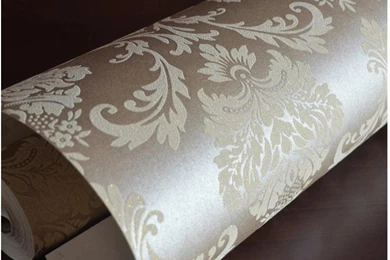 Luxury Wallpapers Glitter Metallic Damask Wall Paper Modern Damask ...