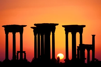 Wallpapers Syria Tetrapylon Palmyra And Stock P Os 1920x1080 ...