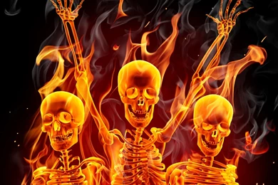 HD Flame Skull The iPad Wallpapers, iPad Backgrounds, Best iPad ...