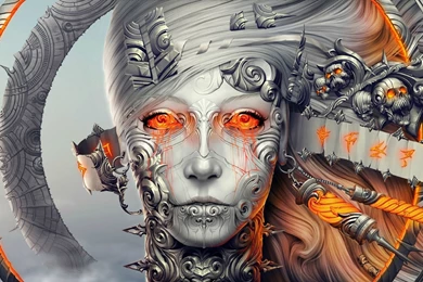 Wallpapers Artificial Woman Giger Style   1920 X 1080   Fantasy ...