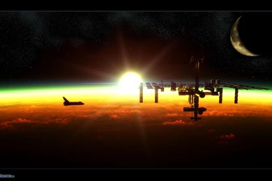 Sunrise Space Station Wallpapers (page 3)   Pics About Space