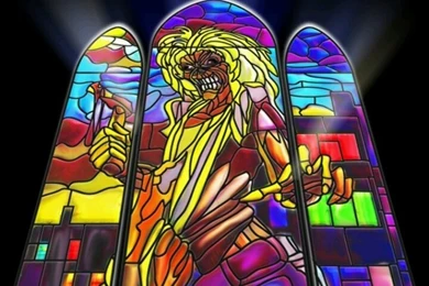 Iron Maiden   Eddie Stained Glass
