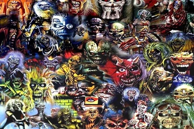 Wallpapers Poncho Rbd Iron Maiden Collage Art Eddie Metal Music ...
