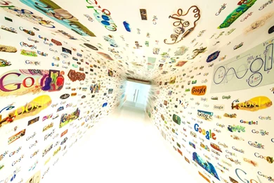 Download Wallpapers 2560x1440 Google, Design, Creative Mac iMac 27 ...