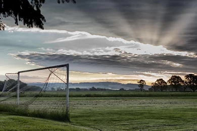 Grass Field Photography Cloud Sky Football Football Field HD ...