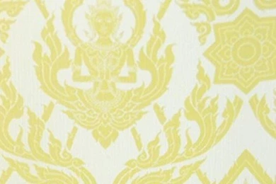 Thai Buddha Textured Decorative Wallpaper, Yellow   Asian ...
