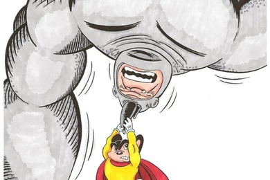 Mighty Mouse Vs The Rhino By Zombiegoon On DeviantArt