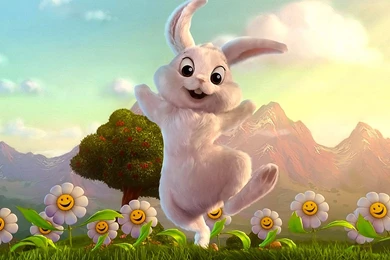 Easter Rabbit And Flowers Easter Wallpapers HD Free Download